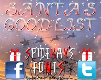 SANTA'S GOOD LIST Commercial Font