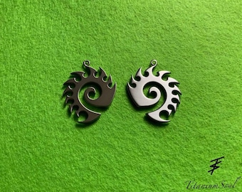 Pendientes de titanio Starcraft Zerg