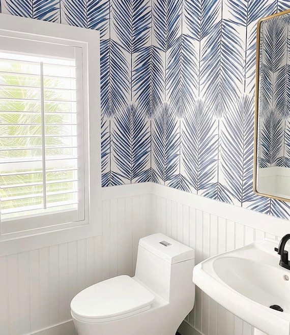 Seabrook Designs Beach House 6075sq ft Coastal Blue Paper Damask Unpasted  Wallpaper in the Wallpaper department at Lowescom