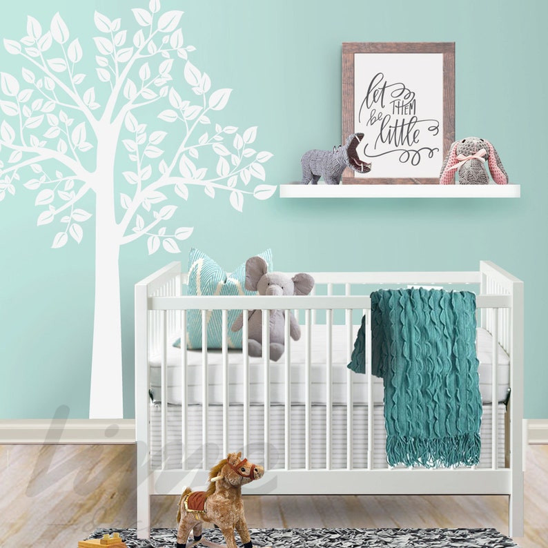 Tree Wall Decal Nursery Tree Wall Mural A0032 Etsy