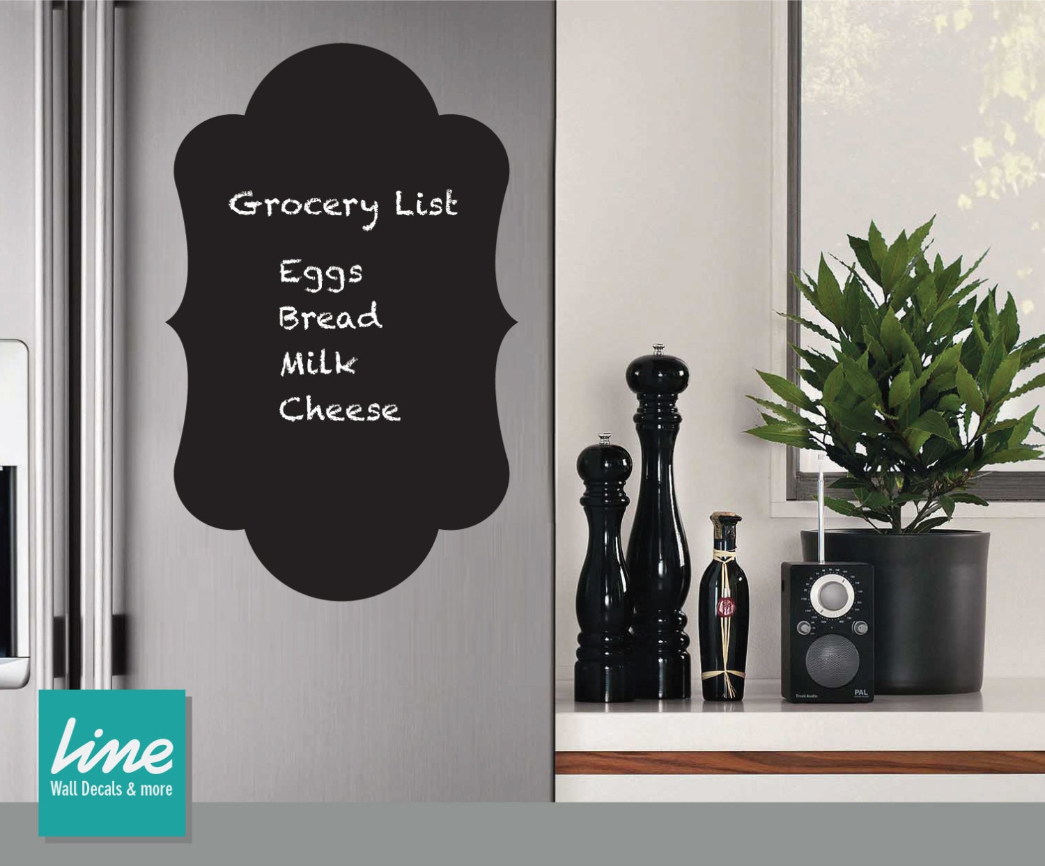 Chalkboard Vinyl Wall Decal Chalkboard Fridge Decal Etsy