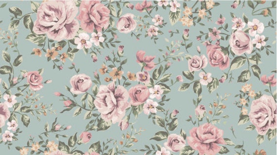 Vintage Rose Print Wallpaper