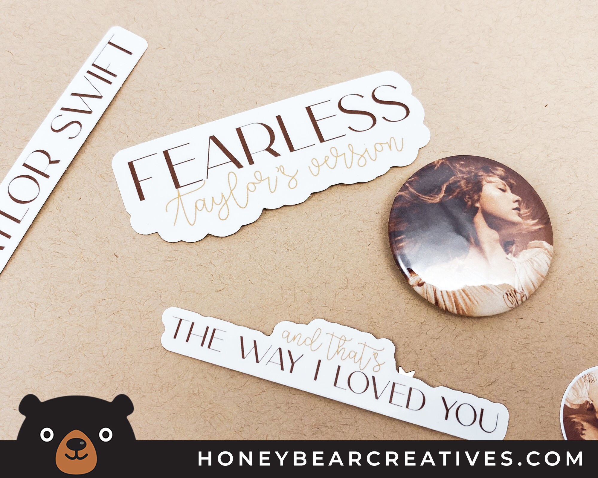 Taylor Swift FEARLESS TV Lyric Stickers FEARLESS Taylor | Etsy