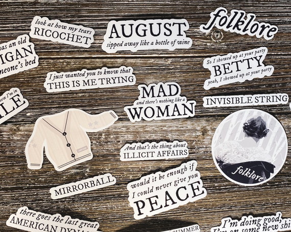 Ever More Sticker Evermore Song Lyric Taylor Swift Sticker Swiftie Lyric Sticker Taylor ...