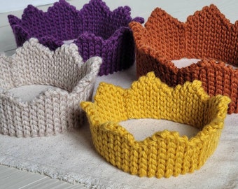 Newborn Crown Photo Prop, Crochet Baby Crown, Baby Boy Photo Outfit, Newborn Photography Prop, First Birthday Crown, Baby Shower Gift