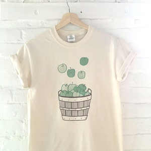 Apple Shirt, Fruit Shirt, Food Shirt, Screen Printed T Shirt