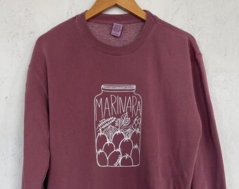 Marinara Sauce Sweatshirt: Hand-Drawn Italian Graphic
