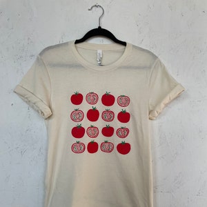 Tomato T-Shirt, Food Shirt, Veggie Shirt, Screen Print Shirt, Soft Style Tee