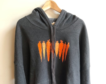 Carrot Sweatshirt, Graphic Sweatshirt, Garden Sweatshirt, Hoodie