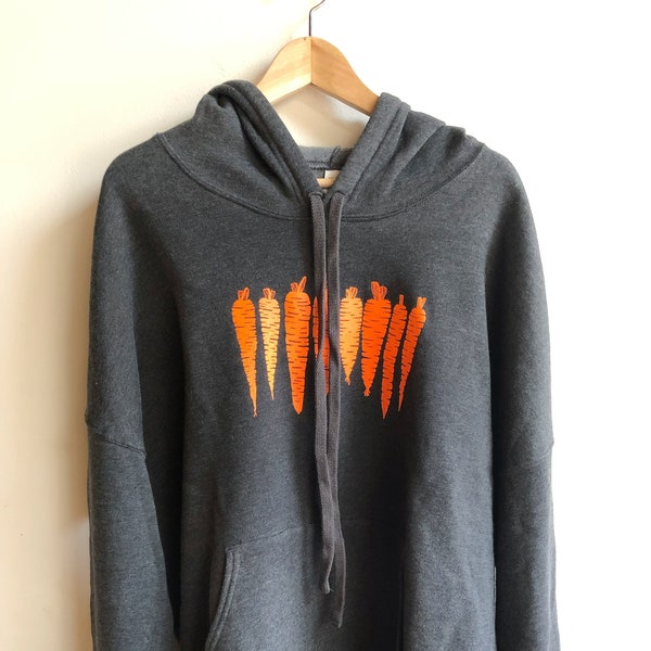 Carrot Sweatshirt, Graphic Sweatshirt, Garden Sweatshirt, Hoodie