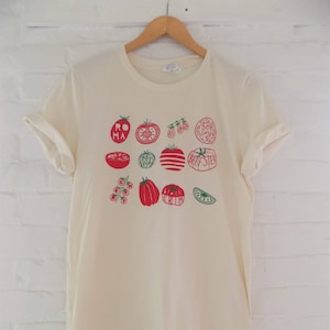 Tomato T-Shirt, Food Shirt, Veggie Shirt, Screen Print Shirt, Soft Style Tee