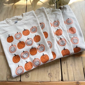 Pumpkin T-Shirt, Halloween Shirt, Screen print shirt, Foodie Gift, Clothing Gift