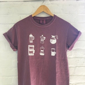 Coffee T-Shirt, Food Shirt, Coffee Screen Printed T Shirt, Clothing Gift, Foodie Gift, Coffee Gift, Comfort Colors