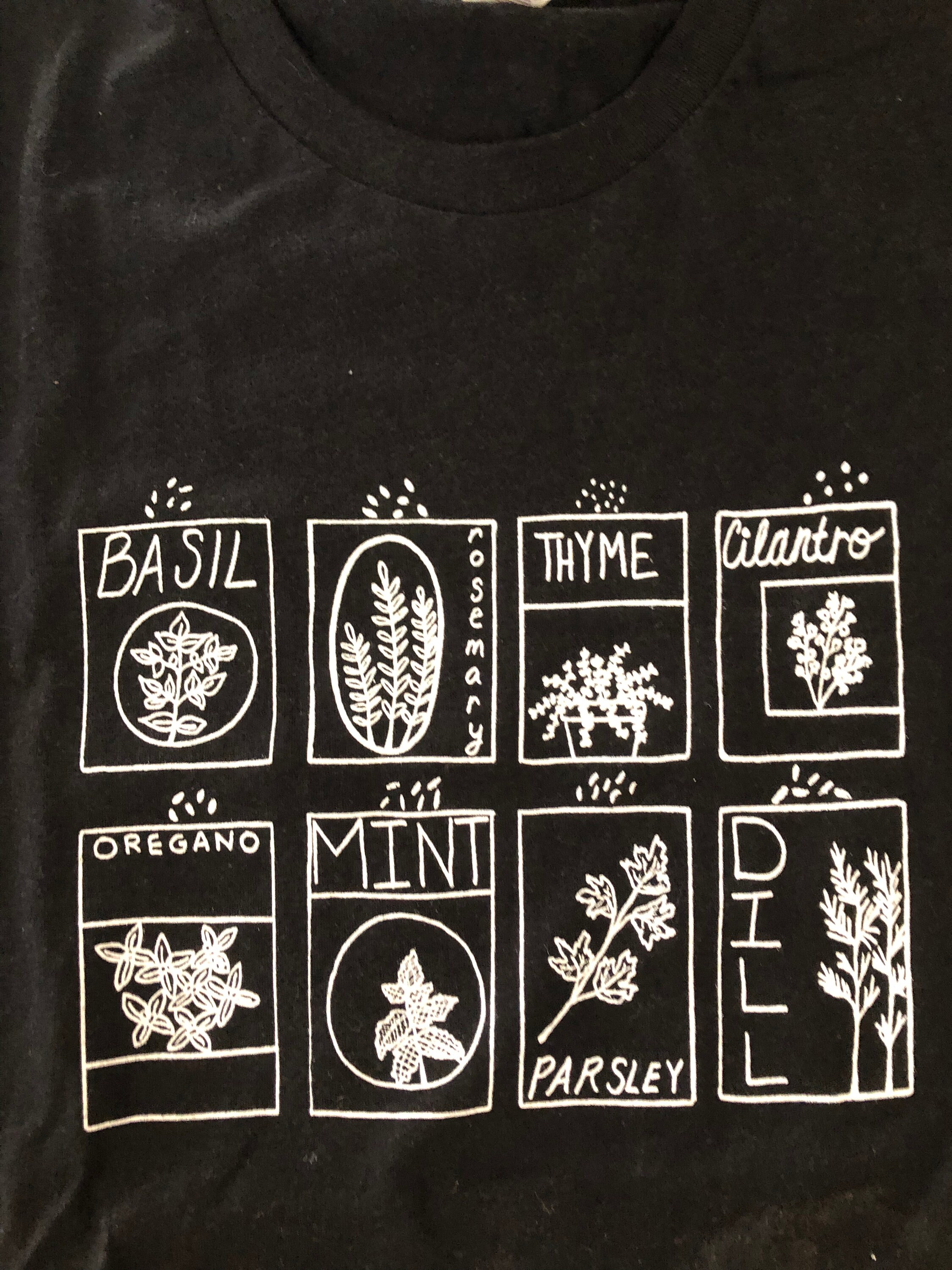 Garden T-shirt, Herbs Shirt, Clothing Gift, Foodie Gardening Gift 