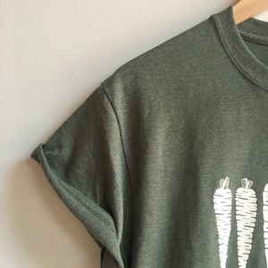 Carrot T-Shirt, Food Shirt, Screen Printed T Shirt, Vegetable Shirt, Clothing Gift, Foodie Gift image 3