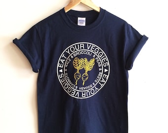 Graphic Tee, Vegetable Food Screen Printed T-Shirt, Clothing Foodie Gardening Gift