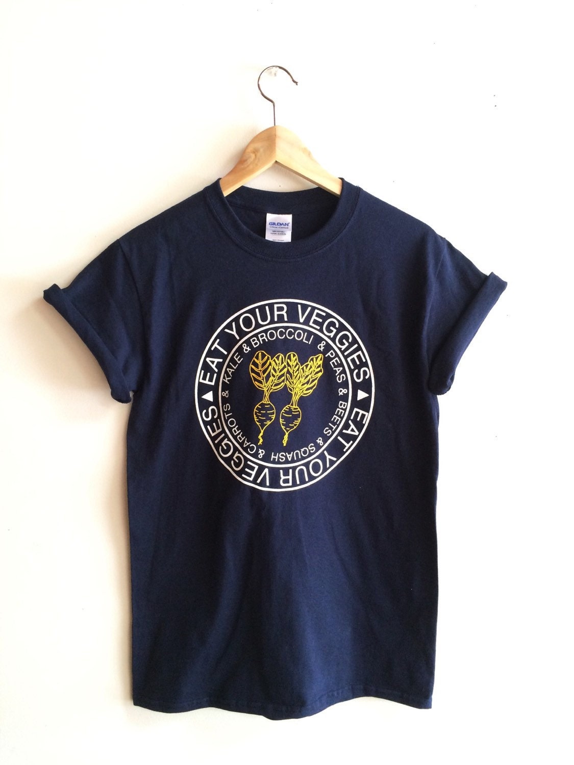 Graphic Tee, Vegetable Food Screen Printed T-Shirt, Clothing Foodie G…