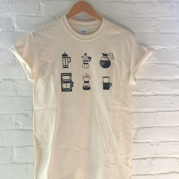 Coffee Shirt, Screen Printed T-Shirt, Coffee Gift, Graphic Tee