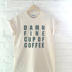 Twin Peaks T Shirt, Coffee T-shirt, Food Shirt, Foodie Gift, Clothing Gift