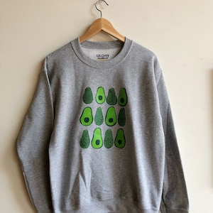 Avocado Sweatshirt, Kleidung Geschenk, Feinschmecker Geschenk