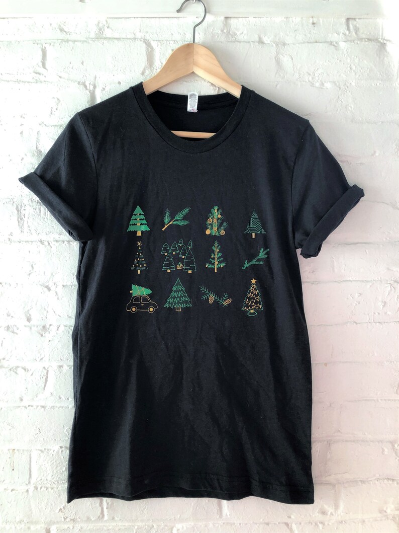 Christmas T-Shirt, Holiday Shirt, Screen Print Shirt, Clothing Gift, Holiday Tee, Soft Style Tee image 2