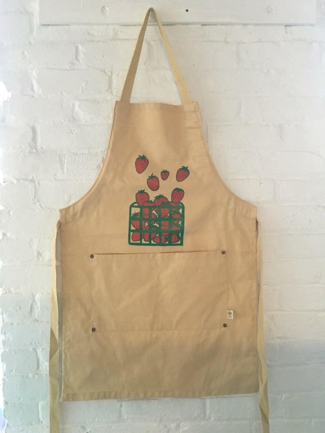 Strawberry Apron, Kitchen Apron Etsy