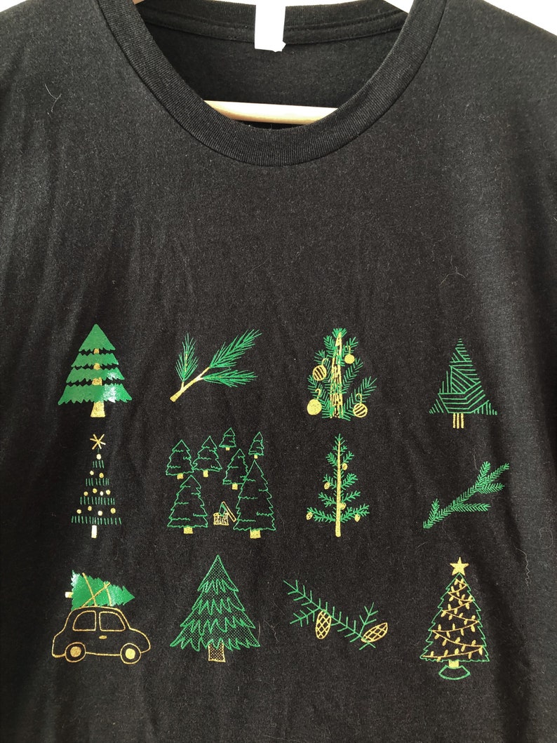 Christmas T-Shirt, Holiday Shirt, Screen Print Shirt, Clothing Gift, Holiday Tee, Soft Style Tee image 3