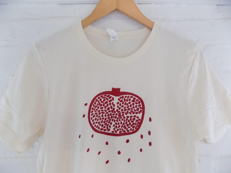 Pomegranate Shirt Fruit Shirt Food Shirt Screen Printed T | Etsy