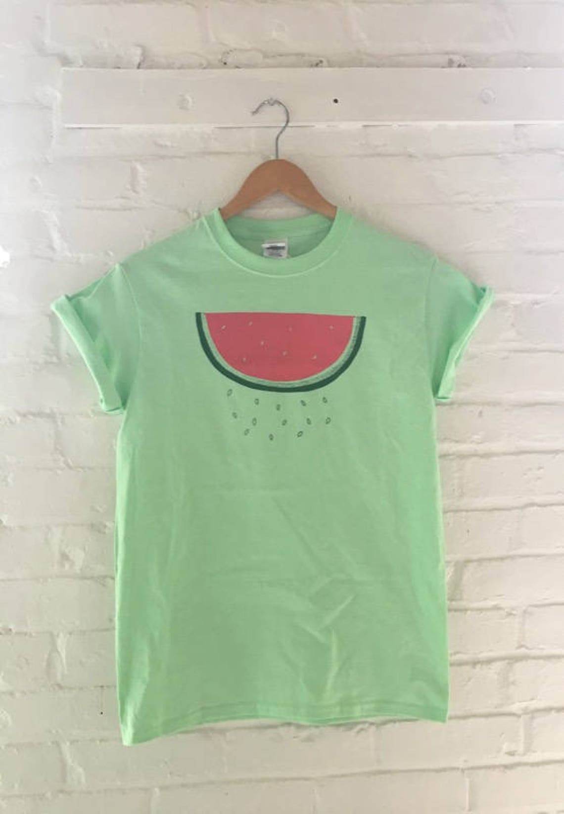 Watermelon Shirt Food Shirt Screen Print Shirt Fruit Shirt - Etsy