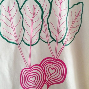 Beet Shirt, Graphic Tee, Vegetable Screen Print Shirt, Clothing Foodie Gift image 5