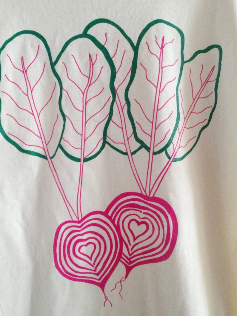 Beet Shirt, Graphic Tee, Vegetable Screen Print Shirt, Clothing Foodie Gift image 5