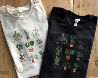 Plant T-Shirt, Plant Lady Shirt, Plant Screen Printed T Shirt, Plant Gifts, Plant Lover Gift, Plant Tshirt, Soft style unisex tee