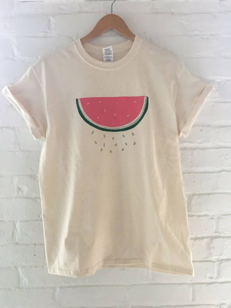 Watermelon Shirt, Food Shirt, Screen Print Shirt image 1