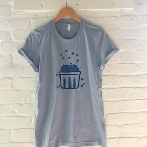 Blueberry Shirt, Food Shirt, Garden Clothing, Screen Print Shirt, Soft Style Tee