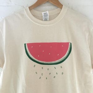 Watermelon Shirt, Food Shirt, Screen Print Shirt image 3