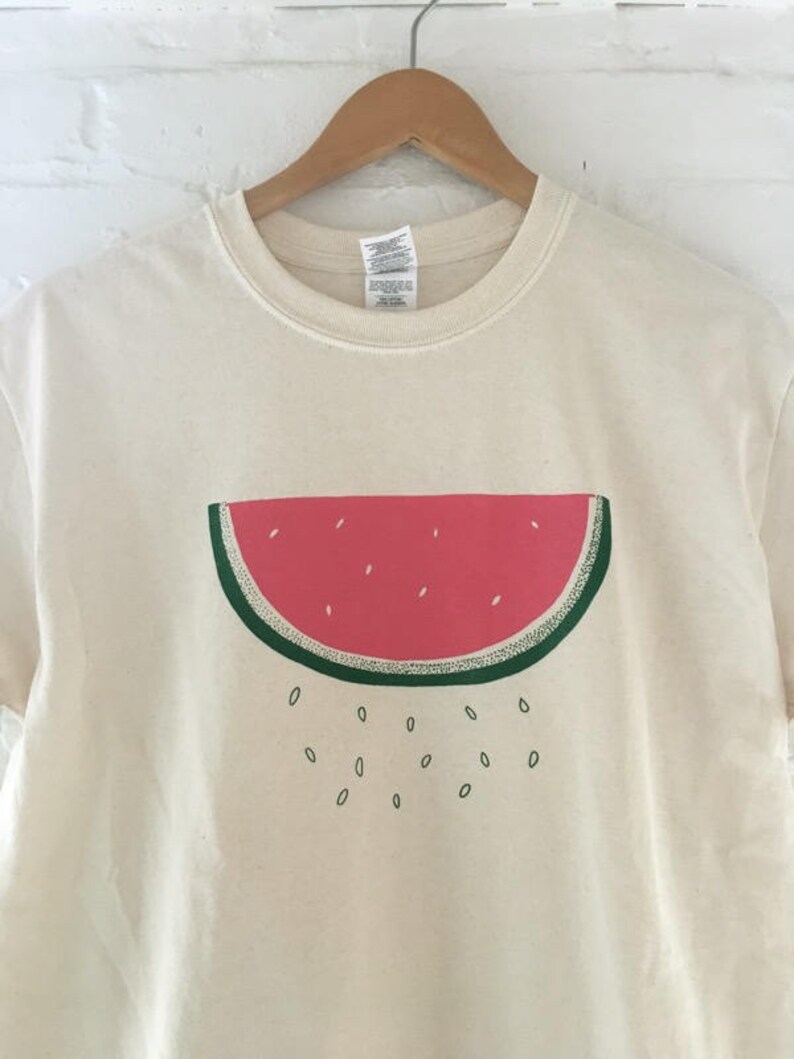 Watermelon Shirt, Food Shirt, Screen Print Shirt image 3