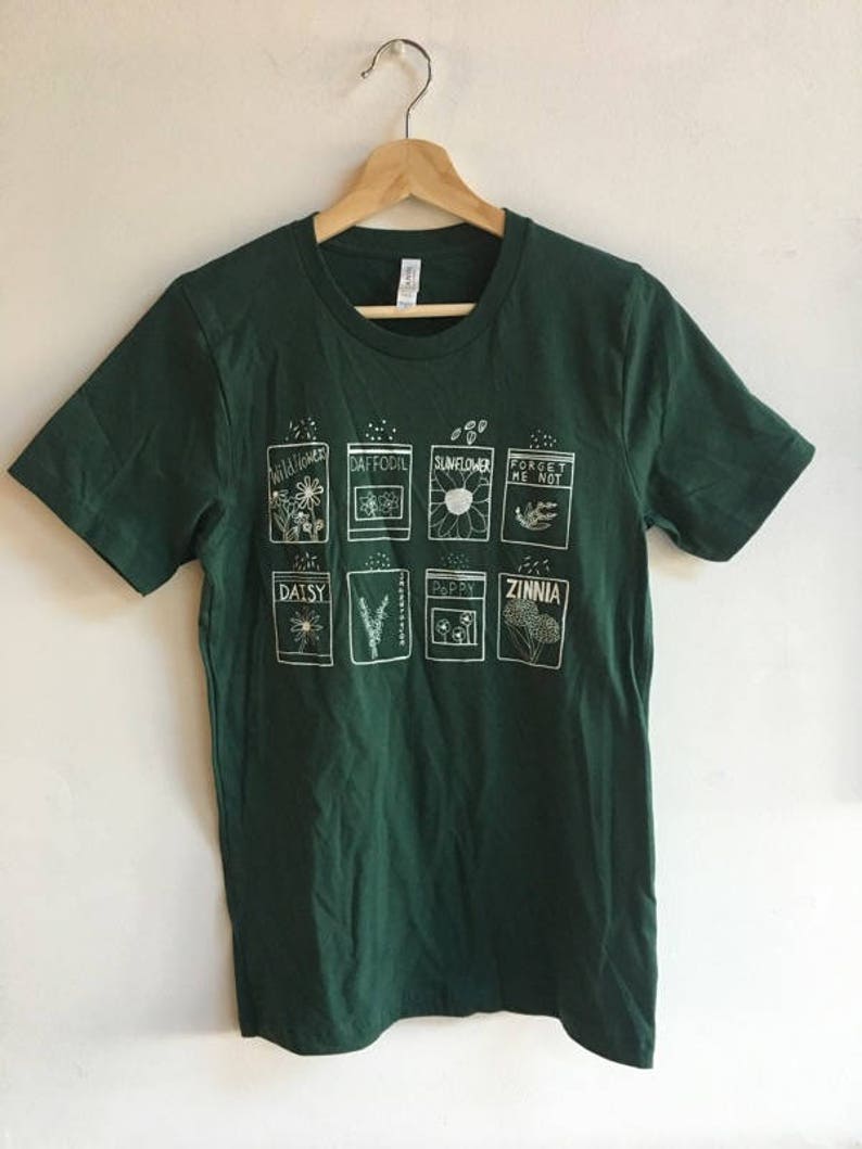 Flower T-shirt Garden Shirt Screen 