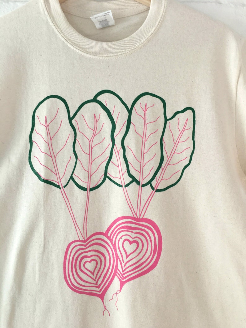 Beet Shirt, Graphic Tee, Vegetable Screen Print Shirt, Clothing Foodie Gift image 4