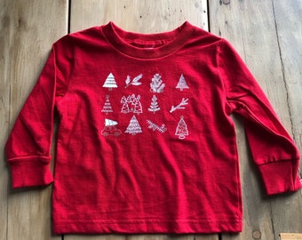 Kids Christmas Tshirt, Kids Holiday Tshirt, Graphic Tee, Toddler Tee