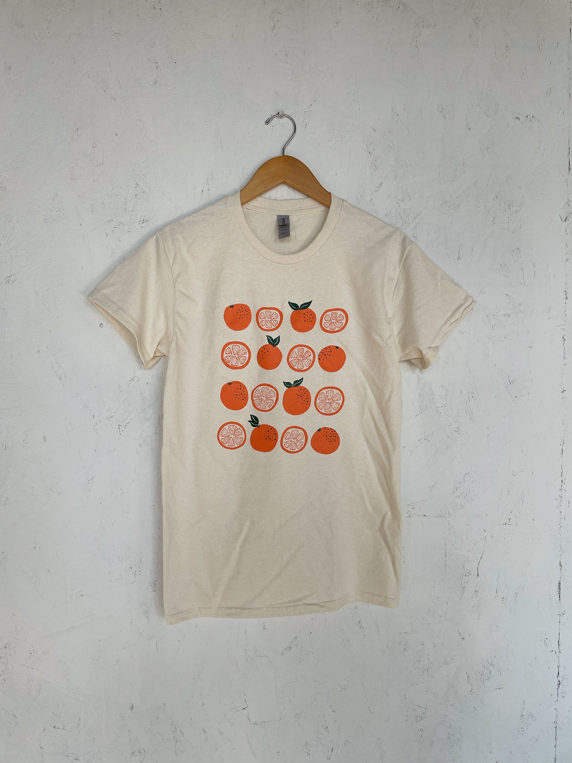 Oranges Screen Printed T shirt Garden Shirt Graphic Tee   Etsy