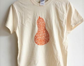 Squash T-Shirt, Gardening Gift,  Screen Print Shirt, Clothing Gift, Foodie Gift