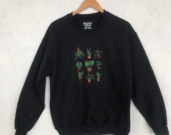 Plant Sweatshirt, Plant Lady Sweatshirt, Screenprinted Sweatshirt, Plant Lover Gift