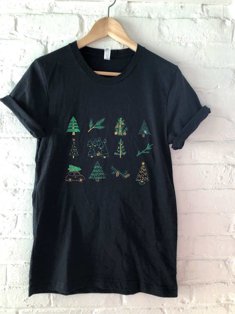 Christmas T-Shirt, Holiday Shirt, Screen Print Shirt, Clothing Gift, Holiday Tee, Soft Style Tee image 1