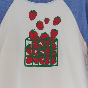 strawberry shirt in the sunshine
