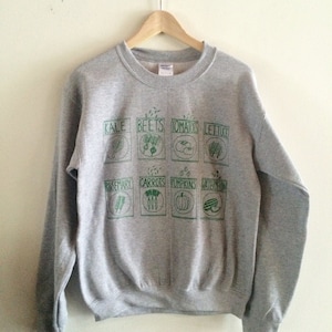 Tuin Sweatshirt, Boerenkool Sweatshirt, Gezeefdrukt Sweatshirt, Tuinieren Gift, Foodie Gift