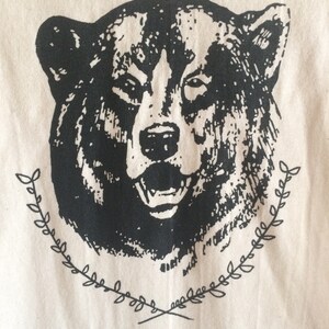 Bear T-Shirt, Graphic Tee, Screen Printed T Shirt, Camping Shirt image 3