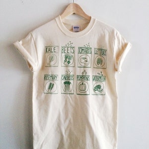 Kale Shirt, Garden Shirt, Screen Print T-Shirt, Graphic Tee, Gardening Clothing Gift image 2