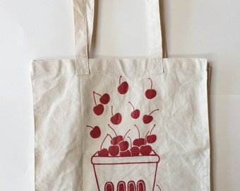 Torba typu Cherry Tote, Torba na targ, Torba na owoce, Torba wielokrotnego użytku