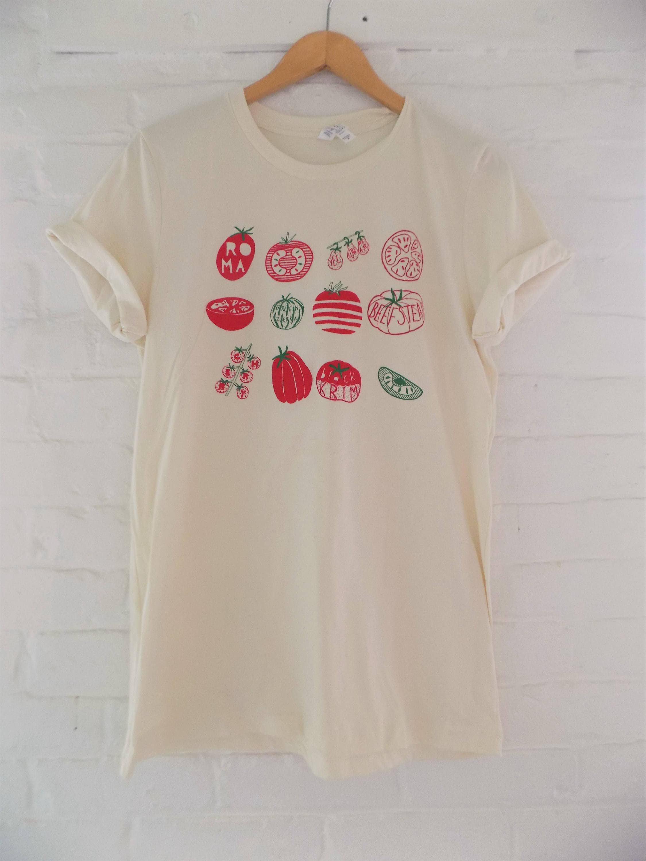 Tomato T-Shirt, Food Shirt, Veggie Shirt, Screen Print Shirt, Soft St…