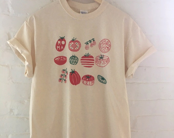 Tomato Shirt, Garden Screen Print Shirt